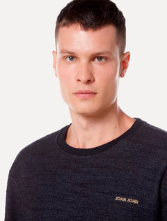 Blusa John John Masculina Reto Industry Logo Preta