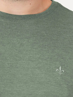 Camiseta Dudalina Masculina Regular Mono Icon Verde Médio
