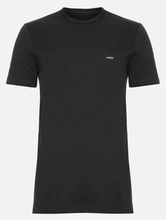 Camiseta Calvin Klein Masculina Piquet Sustainable Cotton Preta