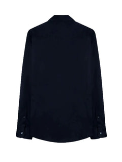 Camisa VR Masculina Casual Cotton Stretch Azul Marinho