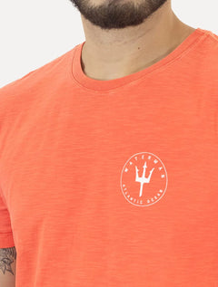 Camiseta Osklen Masculina Slim Rough Waterman Laranja