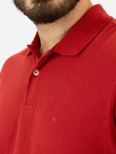 Polo Aramis Masculina Piquet Basic Mono Vermelha