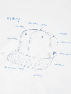 Camiseta New Era Masculina All Building Cap Branca