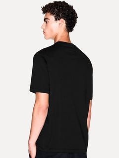 Camiseta Armani Exchange Masculina Regular Fit Small Logo Icon Preta