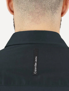 Camisa Calvin Klein Jeans Slim Fit New CKJ Logo Azul Marinho
