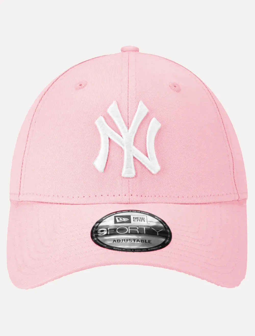 Boné New Era 9Forty MLB New York Yankees White Logo Rosa