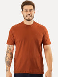 Camiseta Aramis Masculina Basic Lisa Terracota