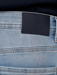 Calça Dudalina Jeans Masculina Slim Denim Dry Delave Jeans Claro