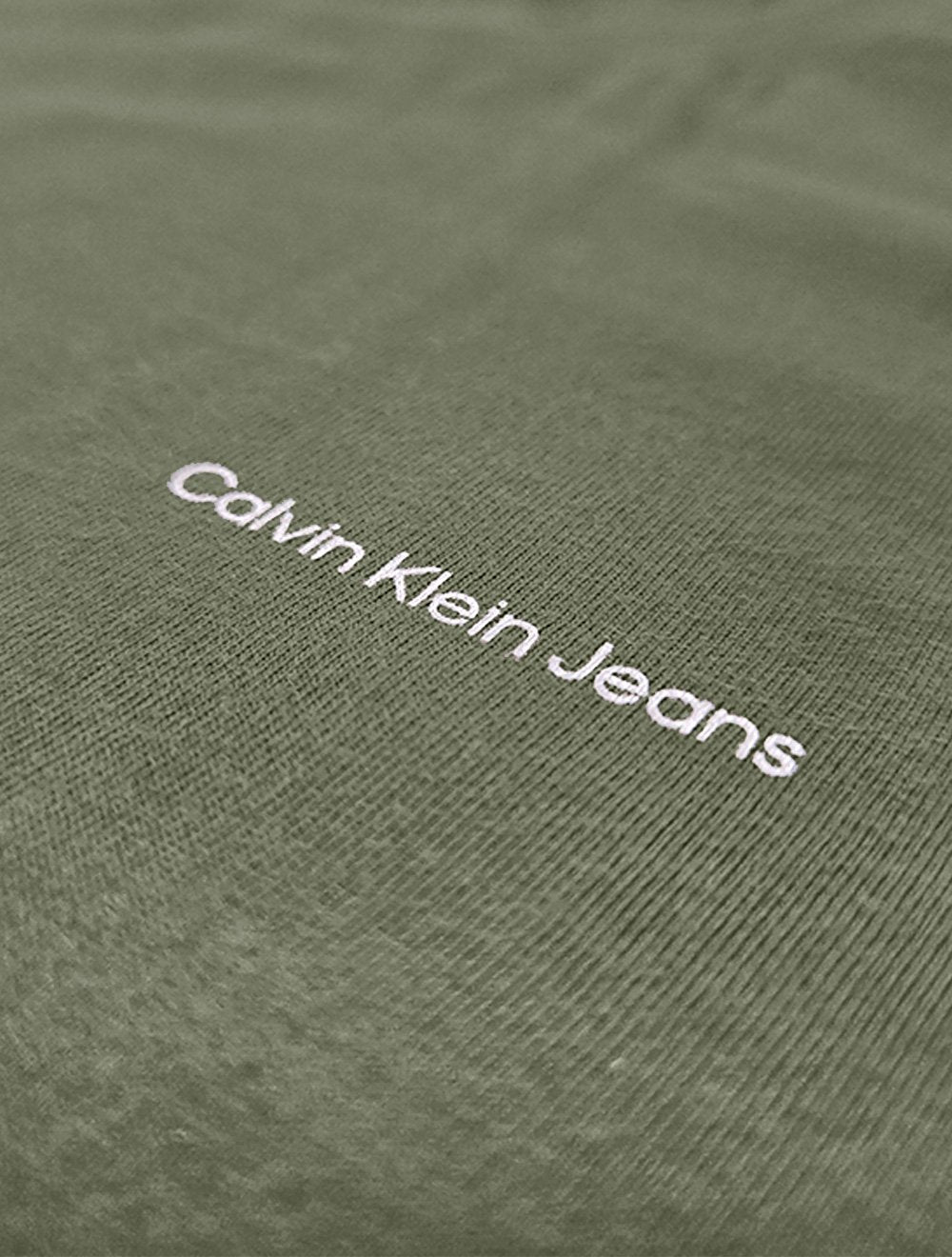 Camiseta Calvin Klein Jeans Masculina Light New Logo Verde Militar