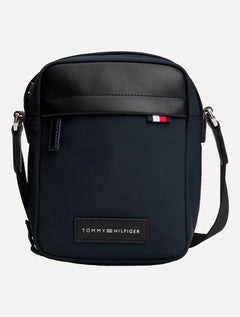 Bolsa Tommy Hilfiger Masculina Nylon Mini Shoulder Reporter Azul Marinho