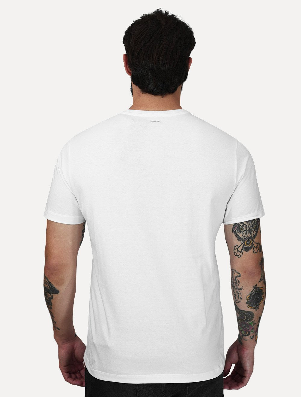 Camiseta Aramis Masculina Basica Mono Logo Surton Branca