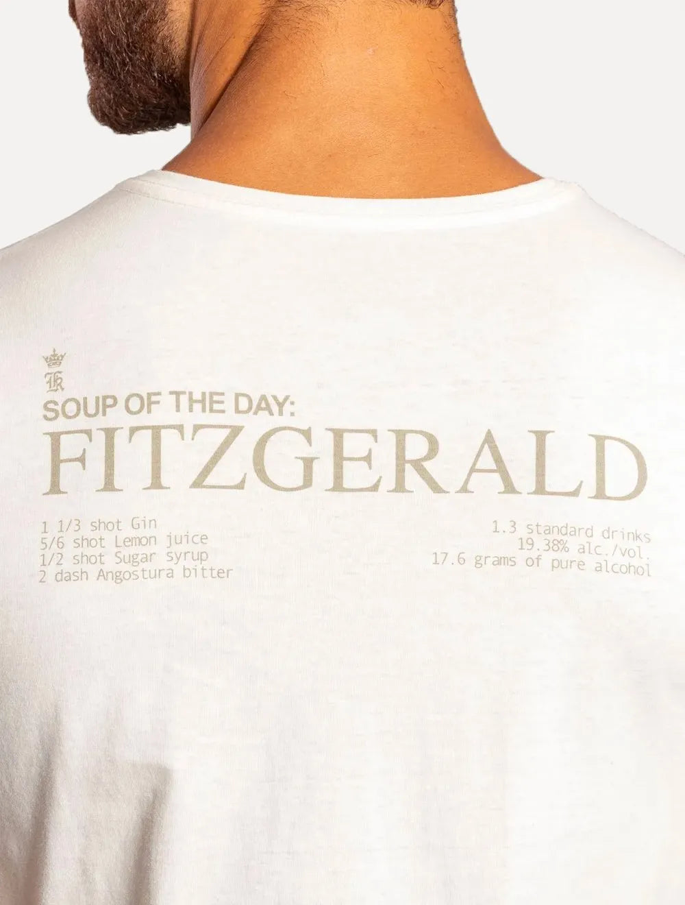 Camiseta Sergio K Masculina Fitzgerald Off-White