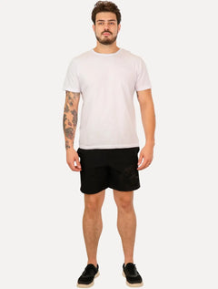 Short Original Penguin Masculino D'Água Estampa Localizada Preto