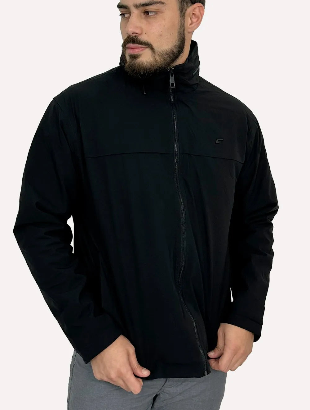Jaqueta Ellus Masculina Nylon Paper W Hood Preta