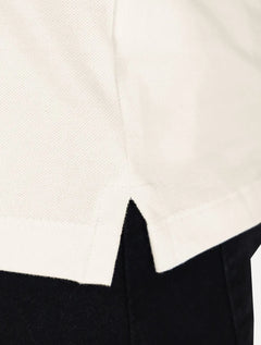 Polo Aramis Masculina Piquet Gola Duo Frisos Off-White