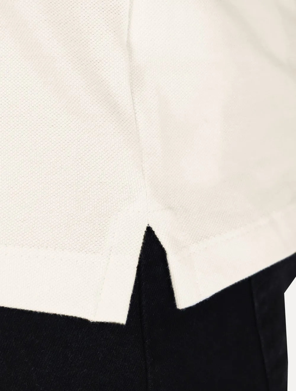 Polo Aramis Masculina Piquet Gola Duo Frisos Off-White