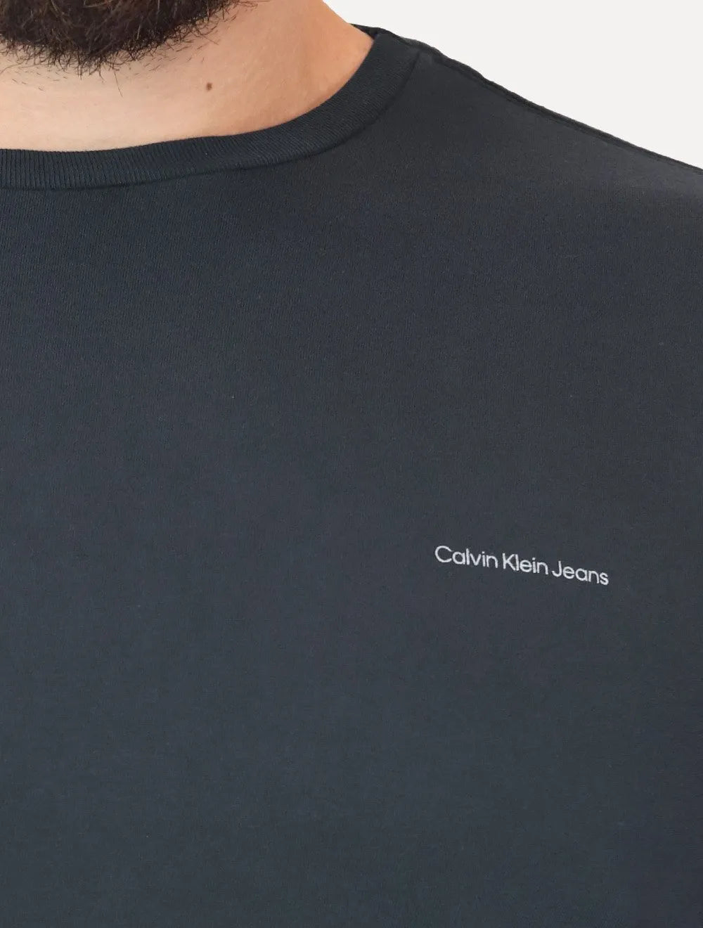 Camiseta Calvin Klein Jeans Light New Logo Azul Marinho
