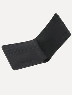 Carteira Calvin Klein Masculina Couro Re Issue Stripe Preta