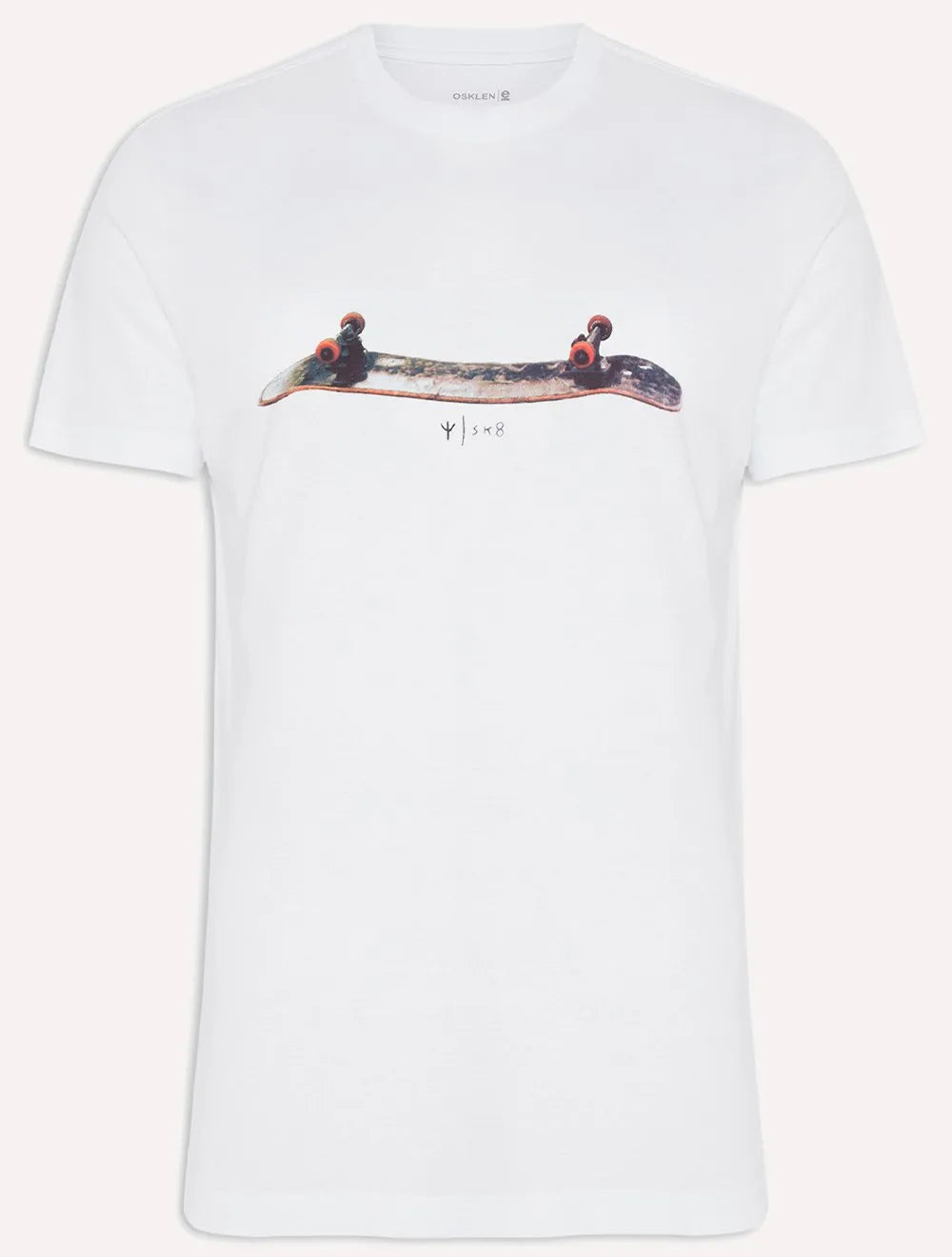 Camiseta Osklen Masculina Regular Stone Skateboarding Branca