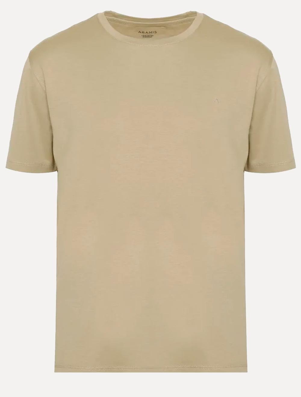 Camiseta Aramis Masculina Basic Lisa Mono Icon Caqui