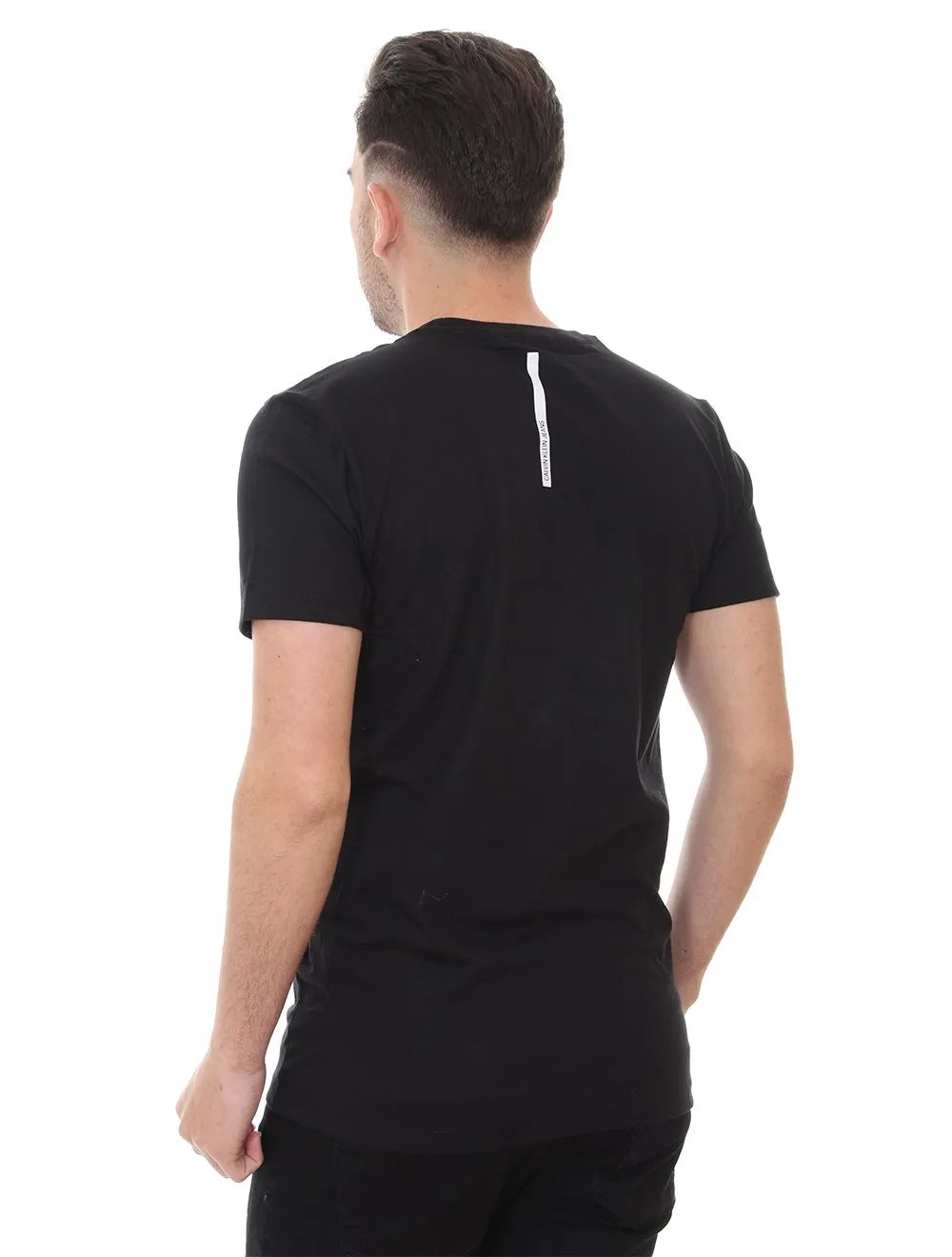 Camiseta Calvin Klein Jeans Masculina Floral Summertime Preta