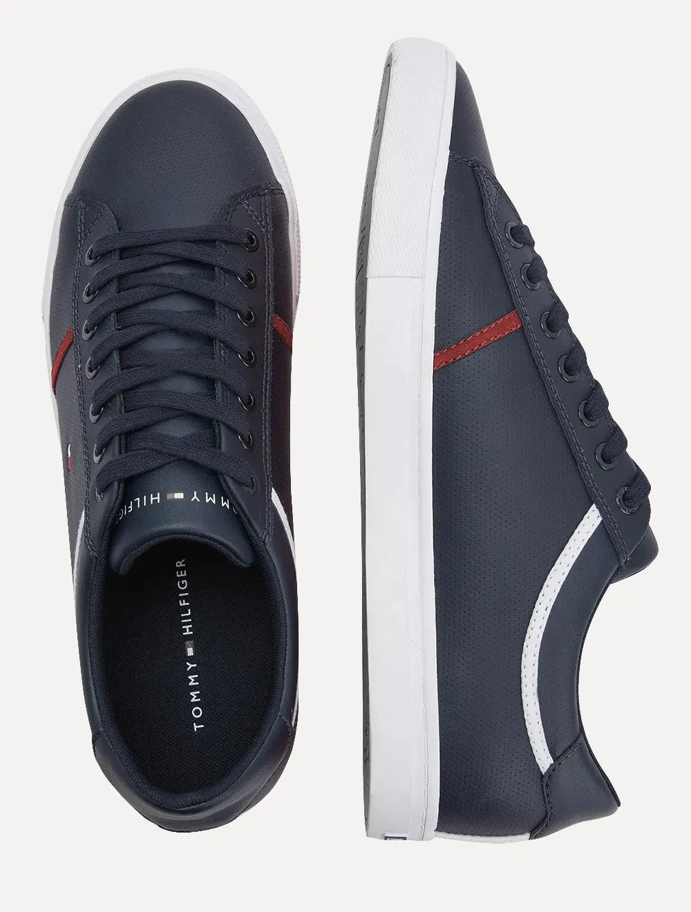 Tênis Tommy Hilfiger Masculino Jay 13A Iconic Leather Puched Azul Marinho
