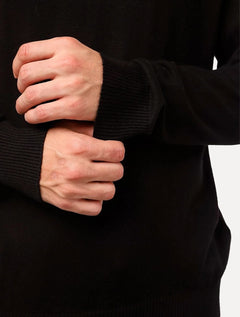 Suéter Ellus Masculino Tricot C-Neck Visco Like Basic Round Preto