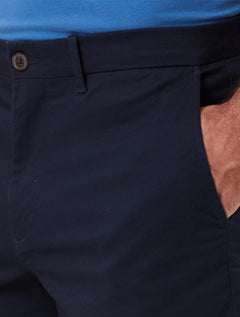 Bermuda Original Penguin Masculina Slim Sarja Chino Button Azul Marinho