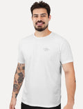 Camiseta King & Joe Masculina Pima Touch New Arrivals Logo Peito Branca