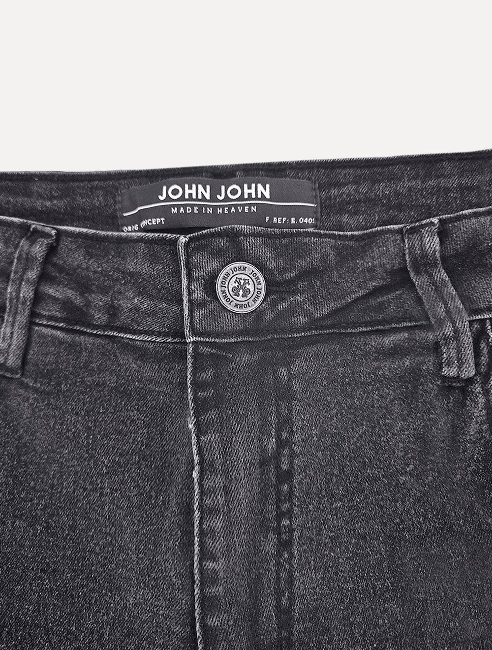 Bermuda John John Jeans Classic Leader Stoned Preta