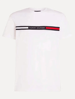 Camiseta Tommy Hilfiger Masculina Chest Insert Logo Branca