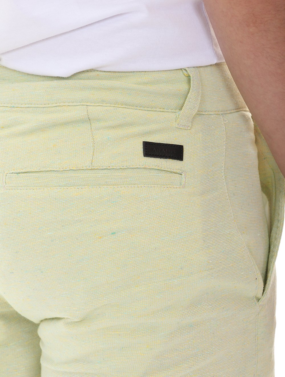Bermuda Aramis Masculina Sarja Chino Eco Color Verde Pistache