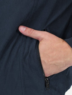 Jaqueta Dixen Masculina Sarja Forrada Zíper Frontal Azul Marinho