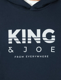 Blusão King & Joe Masculino Moletom Capuz From Everywhere Azul Marinho
