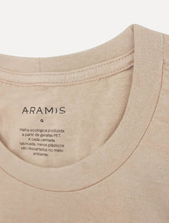 Camiseta Aramis Masculina Eco Lisa Cáqui Claro