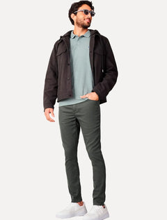 Calça Reserva Masculina Sarja Super Skinny Color Chumbo
