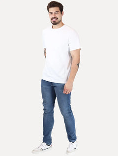 Calça Guess Jeans Masculina Skinny Straight Azul Médio