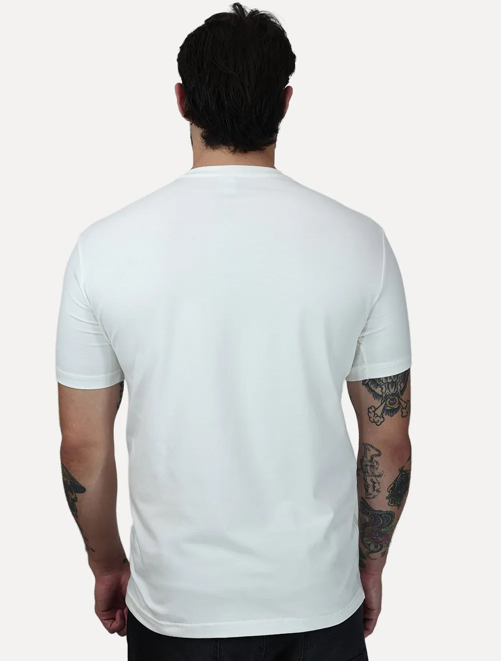 Camiseta King & Joe Masculina Premium Cotton Flex Estampada Off White