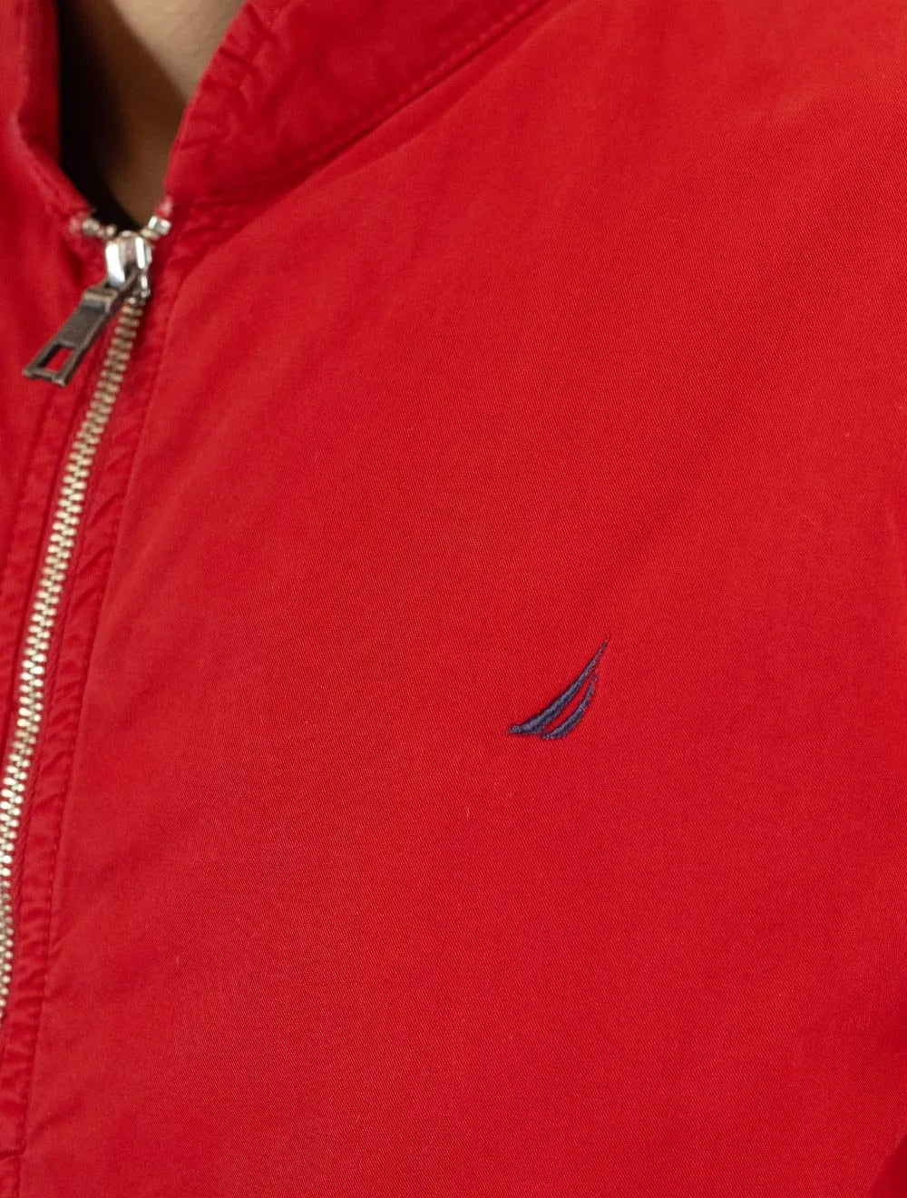 Jaqueta Nautica Masculina Bomber Sarja Vermelha