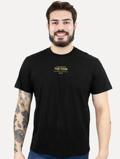 Camiseta Ellus Masculina Cotton Fine Tour Staff Classic Preta