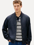 Jaqueta Tommy Hilfiger Branded Rubber Bomber Azul Marinho