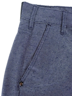 Calça Forum Masculina Sarja Alencar Botone Azul Escuro