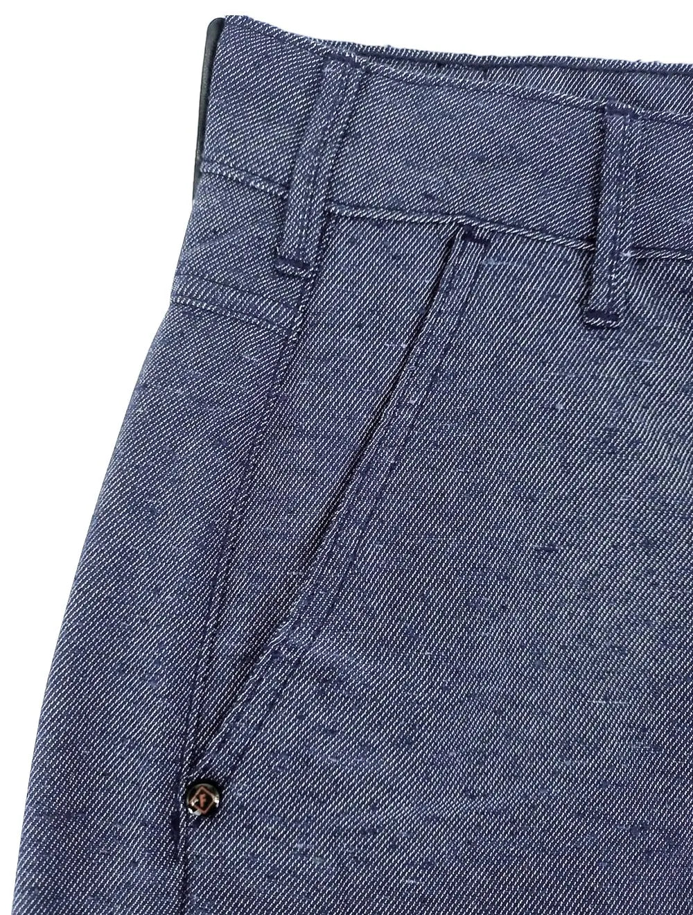 Calça Forum Masculina Sarja Alencar Botone Azul Escuro