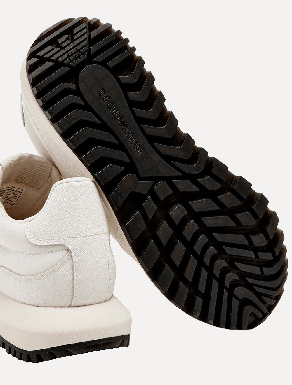 Tênis Emporio Armani Masculino Sneaker Recycled Nylon Off White