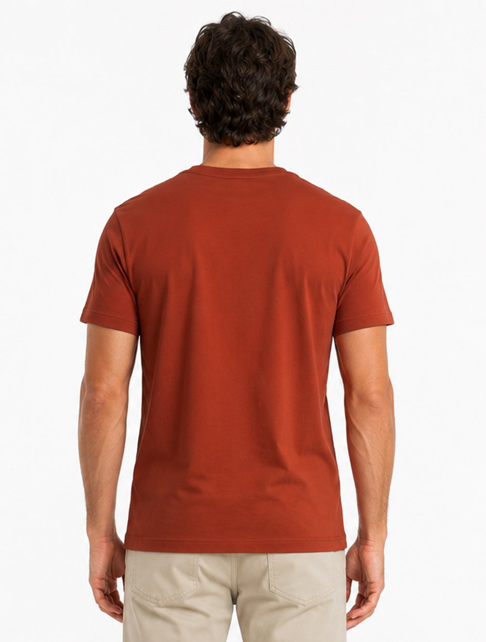 Camiseta John John Masculina Fit Basic Laranja Escuro