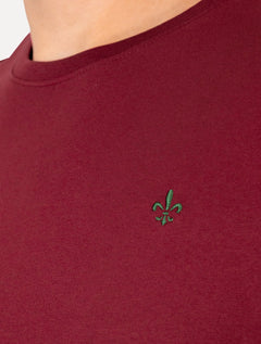 Camiseta Dudalina Masculina Essentials Green Icon Vermelho Escuro