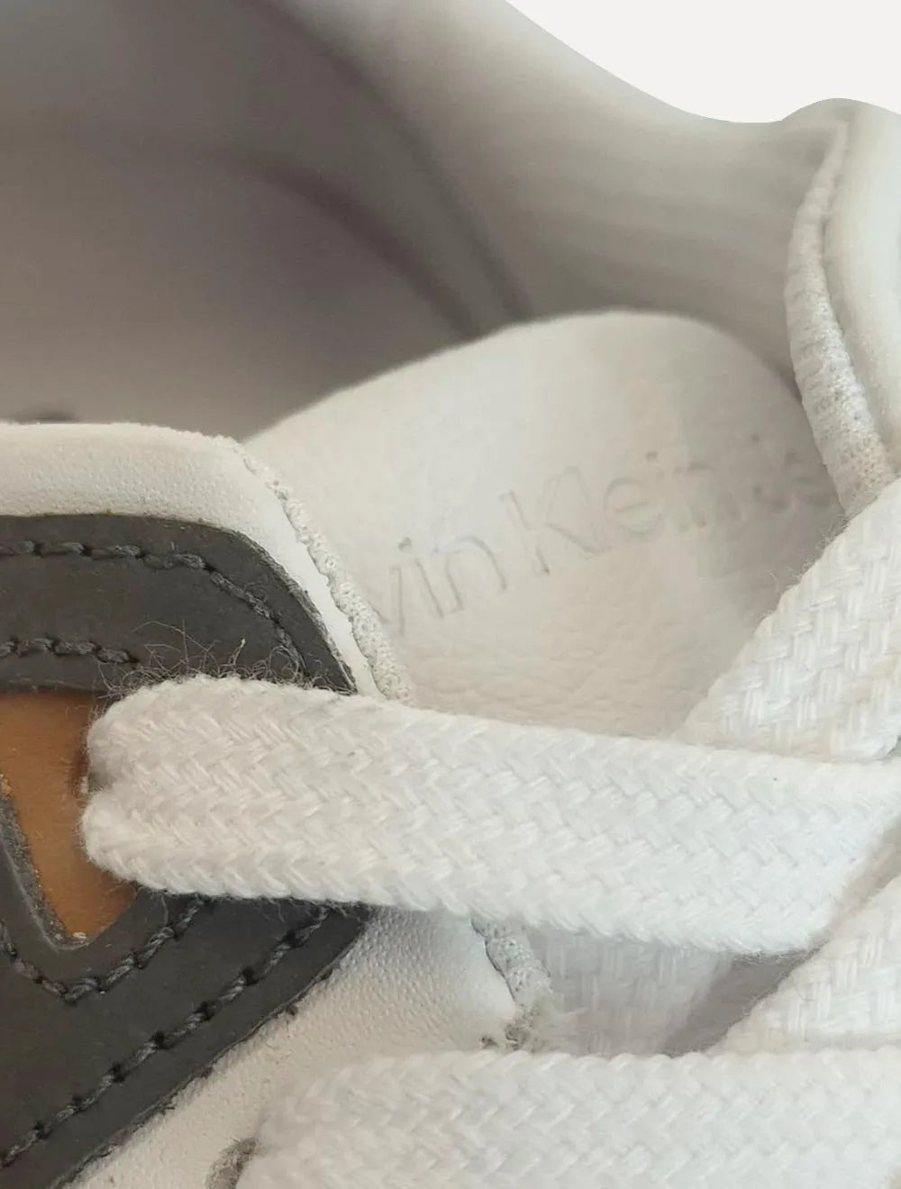 Tênis Calvin Klein Jeans Masculino Baixo Palito Layers Bicolor Branco