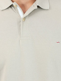 Polo Aramis Masculina Piquet Inner Detail Cáqui Claro