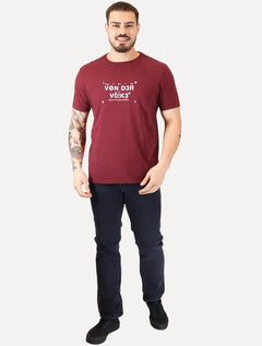 Camiseta Von der Volke Masculina Origineel Arts Meets Marsala
