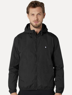 Jaqueta Original Penguin Masculina Sport Patch Nylon Preta